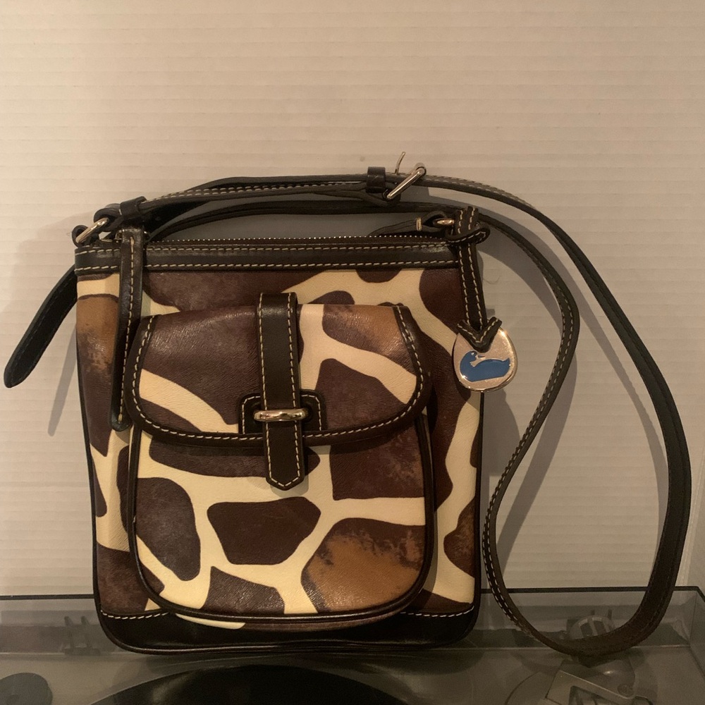 Dooney & Bourke Leather Giraffe Print Crossbody Bag